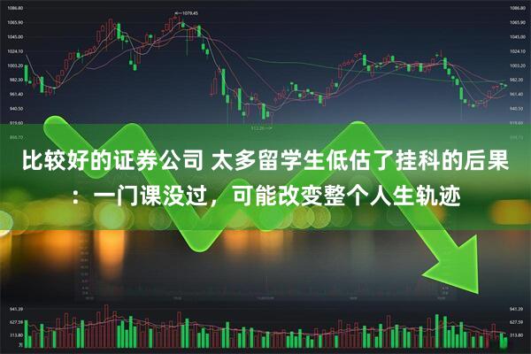 比较好的证券公司 太多留学生低估了挂科的后果：一门课没过，可能改变整个人生轨迹